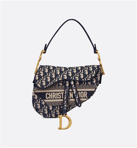 christian dior embroidered saddle bag|pre owned Christian Dior bags.